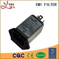 IEC socket type power supply filter