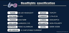 Waterproof high power H4 Hi Lo 160W LED headlights bulb Phillips Z-ES chips