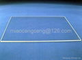 transparent polished quartz glass plate