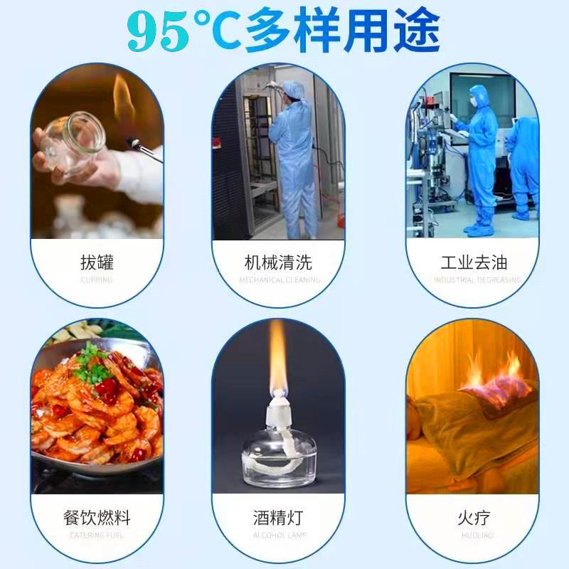 95度工业酒精清洁电子设备仪器大桶装30斤20升高浓度清洗去污酒精 5