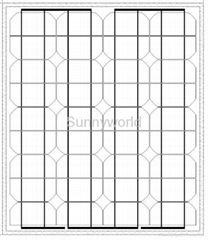 40w/40 watt monocrystalline solar module/solar panel