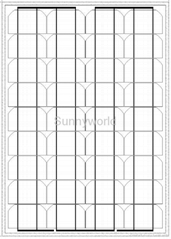 50w/50 watt monocrystalline solar module/solar panel