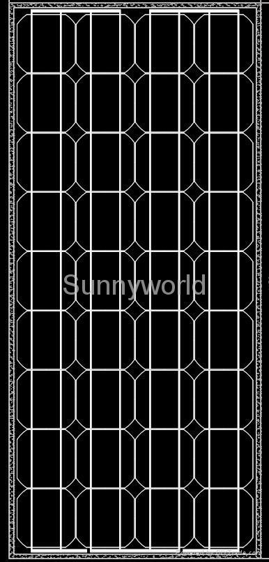 80w/80 watt monocrystalline solar module/solar panel