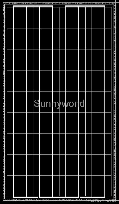 100w/100瓦多晶硅太陽能電池板/太陽能電池組件