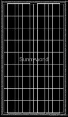 100w/100瓦多晶硅太陽能電池板/太陽能電池組件