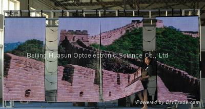 FLC-2500,pitch20mm,soft led screen can be folded ,rolled ,easy to transport