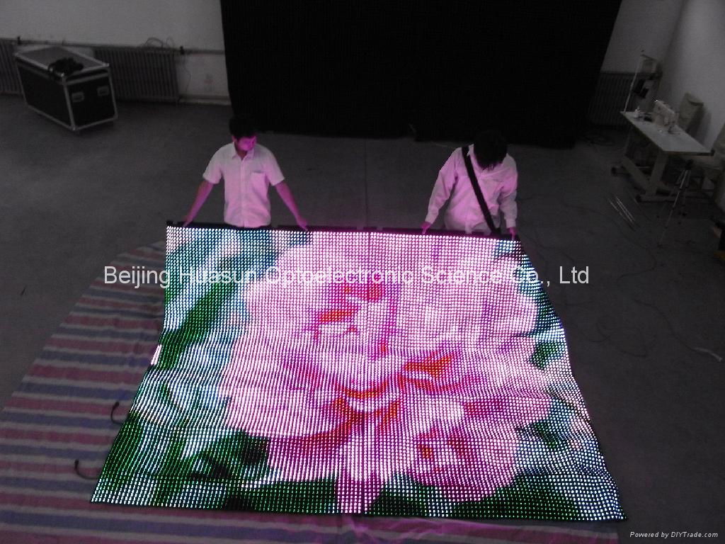 FLC-2500,pitch20mm,soft led screen can be folded ,rolled ,easy to transport 3