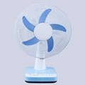 Square Base 3 Speed With 60min Timer Rechargeable Table Fan 1
