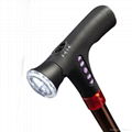 Fashionable Folding FM Radio and LED Light Walking Crutch with Seat 3