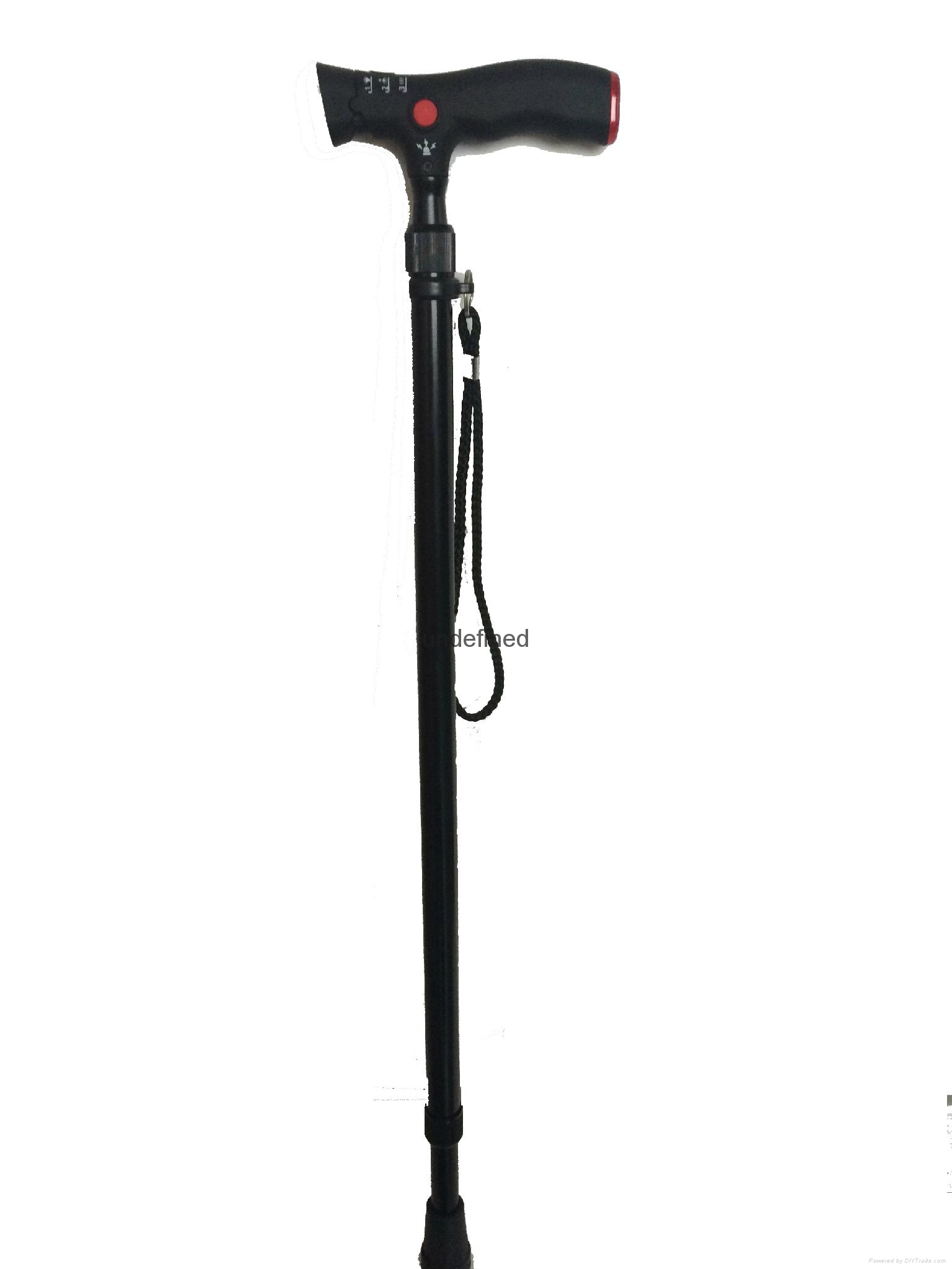 Smart Outdoor Flexiable Lightweight Nordic Walking Stick with LED and