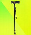 Smart Outdoor Flexiable Lightweight Nordic Walking Stick with LED and Alarm