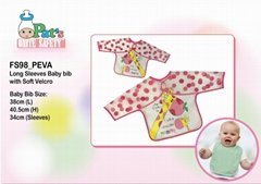 Long Sleeves Baby Bib with Soft Velcro