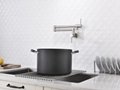 Pot Filler Folding kitchen Faucet Double Joint Swing Arm Wall Mount tap