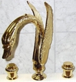 PVD gold  swan sink  bathtub faucet swan