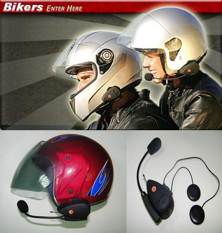 Motorcycle bluetooth intercom helmet set