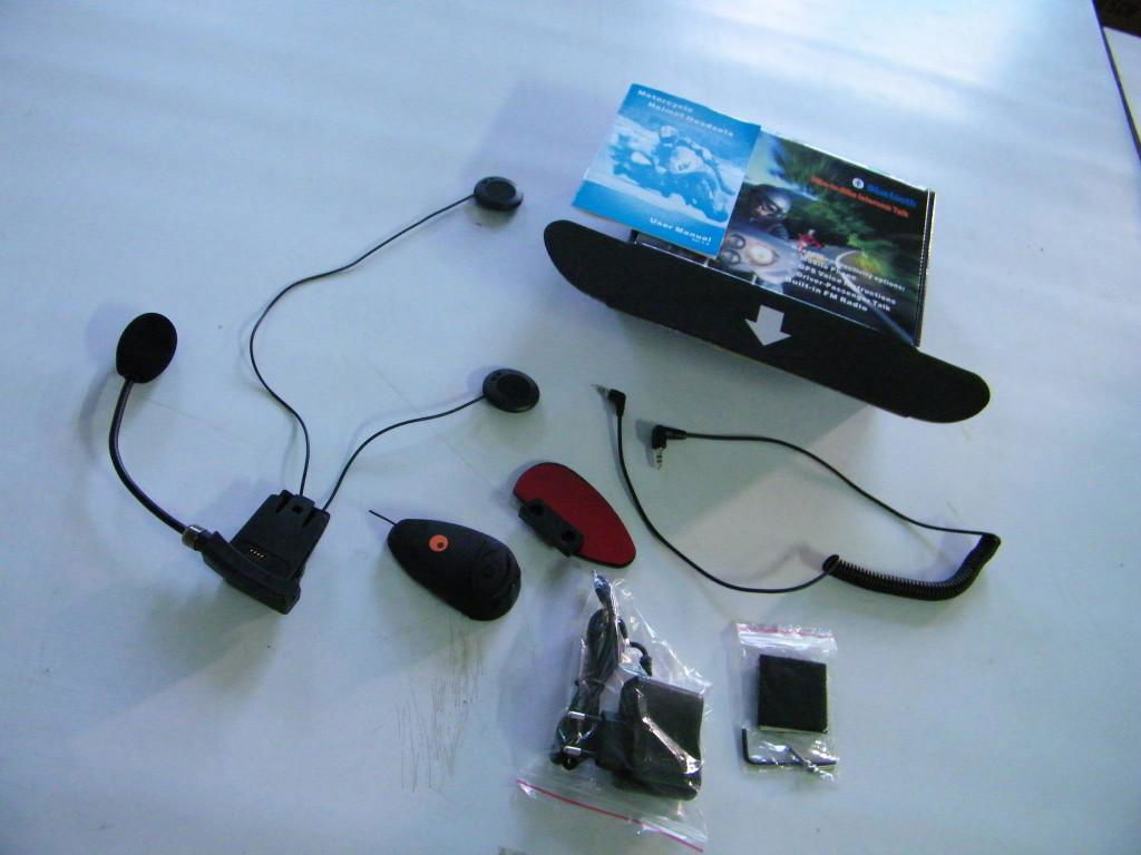 Motorcycle bluetooth intercom helmet set 4