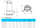 Submersible stainless steel pumps QDX10-10-0.55B  3