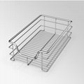 Factory Kitchen Cabinet Soft-Stop Pull-out Wire Sliding Basket 1