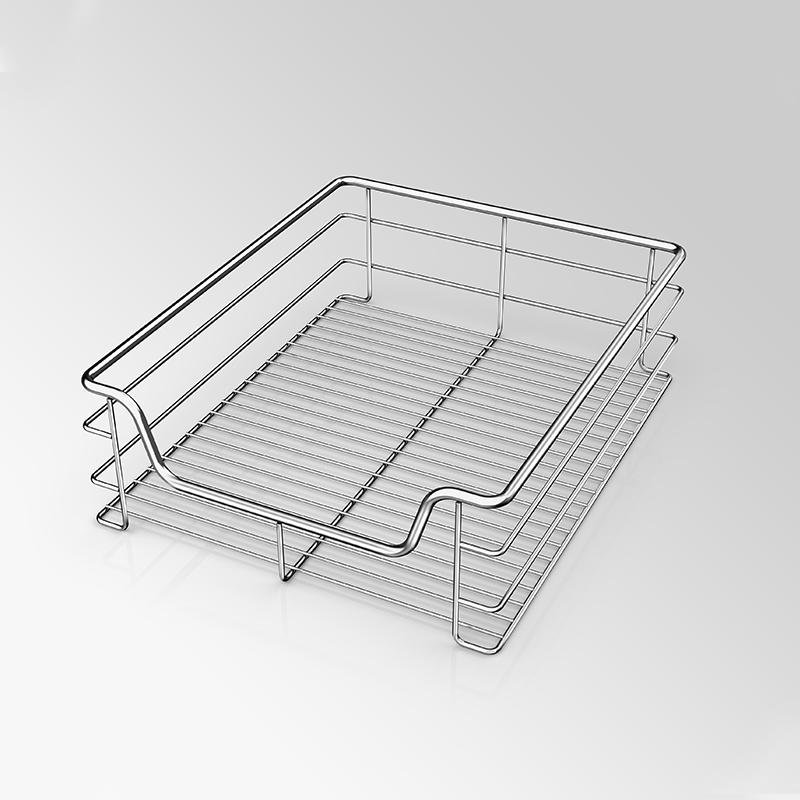 Factory Kitchen Cabinet Soft-Stop Pull-out Wire Sliding Basket 2