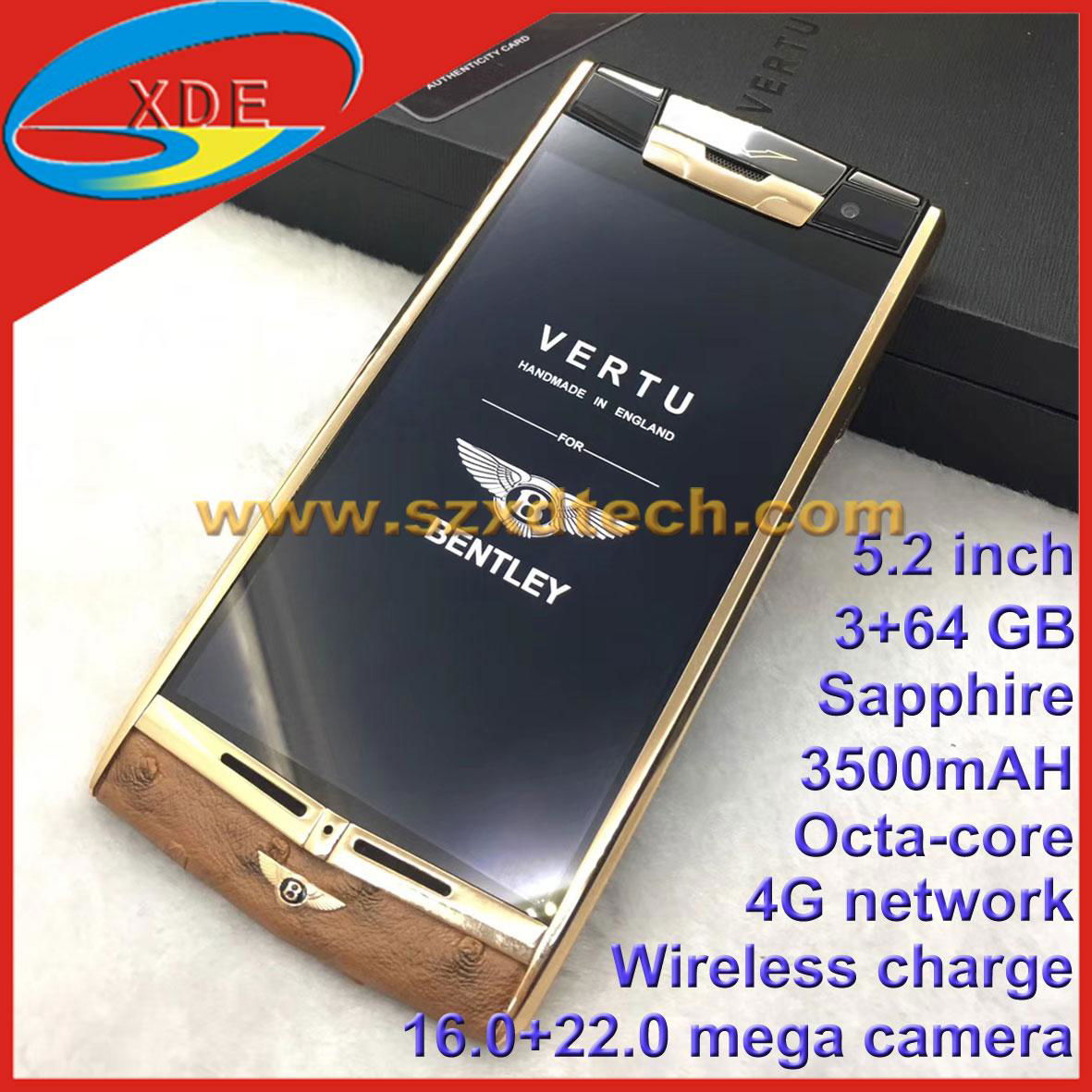 Copy Vertu Signature Touch, Bentley Sexy Ostrich Leather Octacore