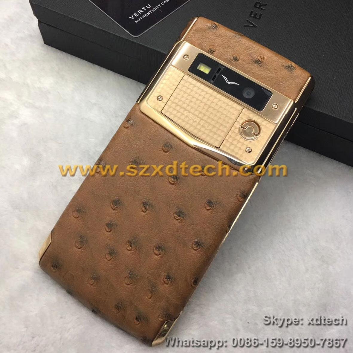 Copy Vertu Signature Touch, Bentley Sexy Ostrich Leather Octacore 3