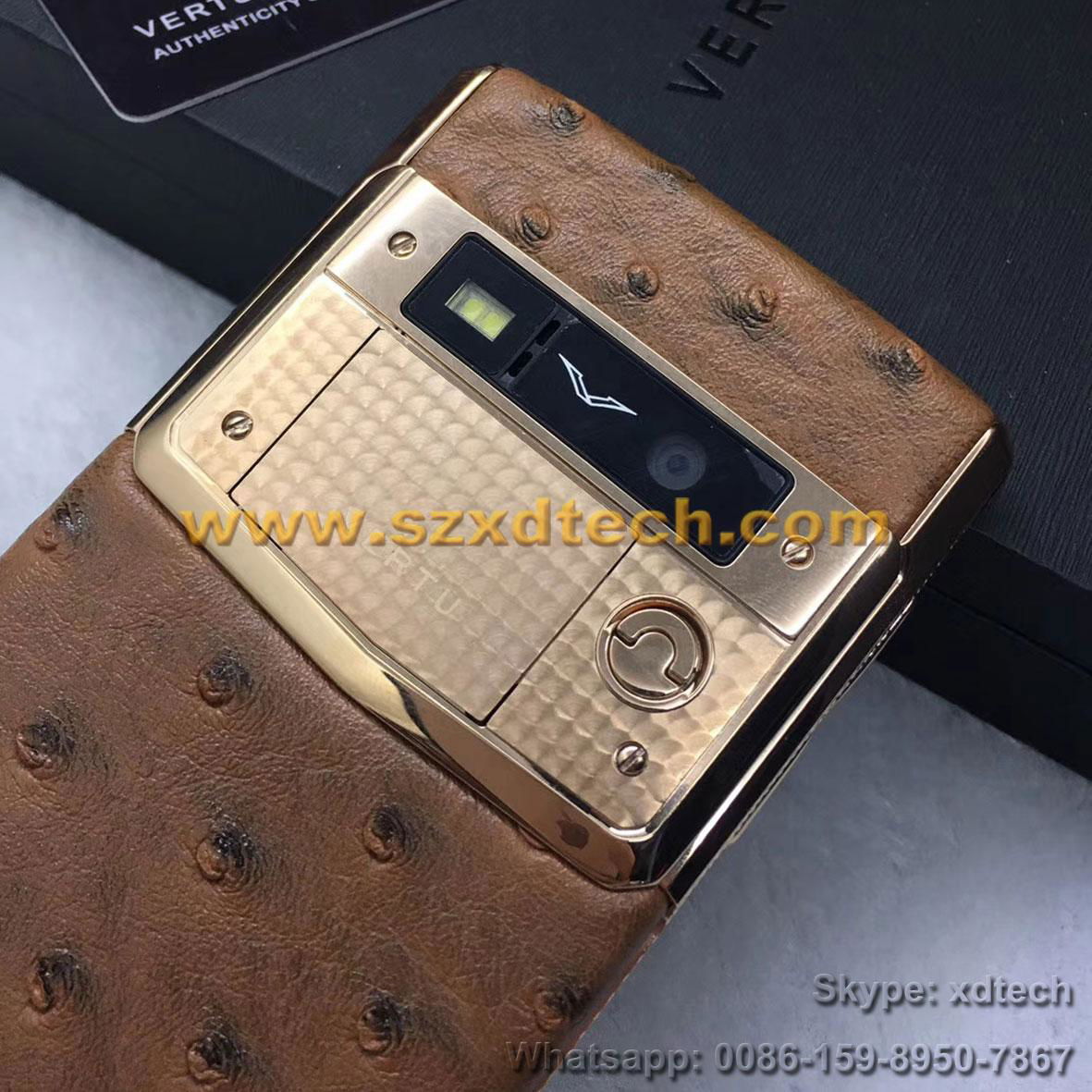 Copy Vertu Signature Touch, Bentley Sexy Ostrich Leather Octacore 4