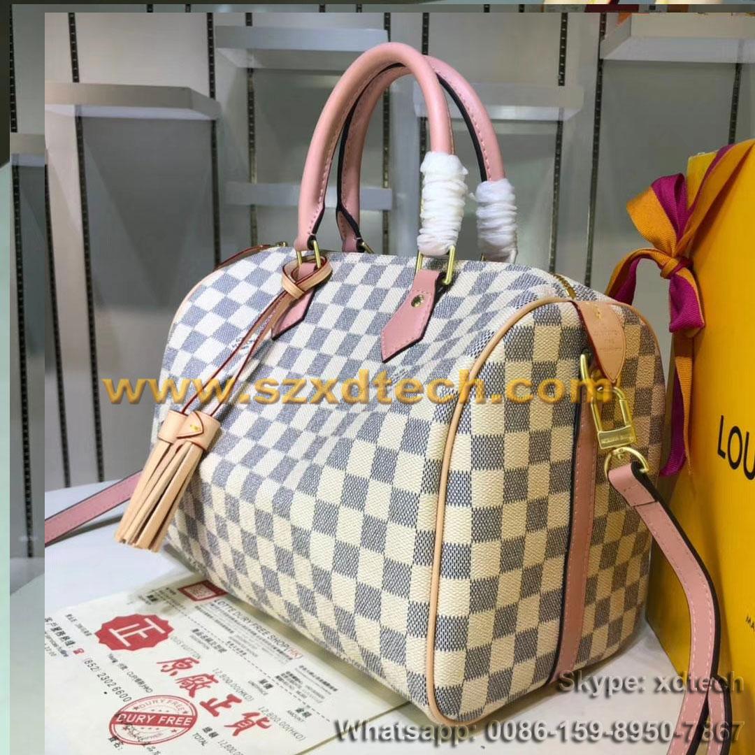 Louis Vuitton WHY KNOT LV Handbags Speedy 25/30/35 Grid Monogram