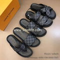 Louis Vuitton Slippers, Louis Vuitton Sandals, Men Slides, Couple Slippers