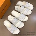 Louis Vuitton Slippers, Louis Vuitton Sandals, Men Slides, Couple Slippers