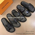 Louis Vuitton Slippers, Louis Vuitton Sandals, Men Slides, Couple Slippers