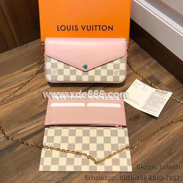 AAAAA Quality Copy Louis Vuitton FÉLICIE POCHETTE Damier Monogram Purse Mini Bag