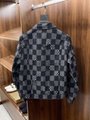 Cool Men Jacket Louis Vuitton DISTORTED DAMIER DENIM JACKET Designer Jackets