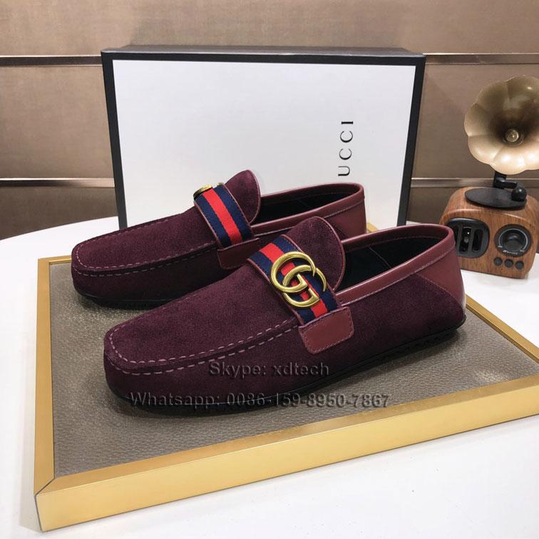 Wholesale Gucci Loafers with Double G Men Gucci Mocassins