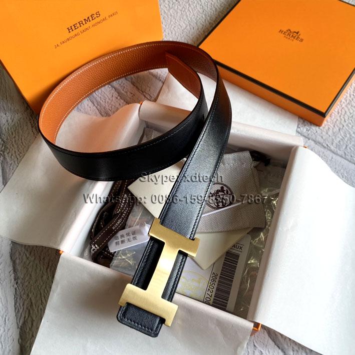 Hermès Belts Classic H Logo Buckle Different Leather Avaliable