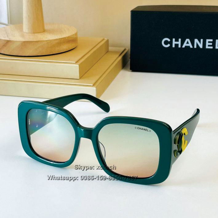 Chanel Sunglasses Pink Red White Green Smooth Optical Frame Lady Sunglasses