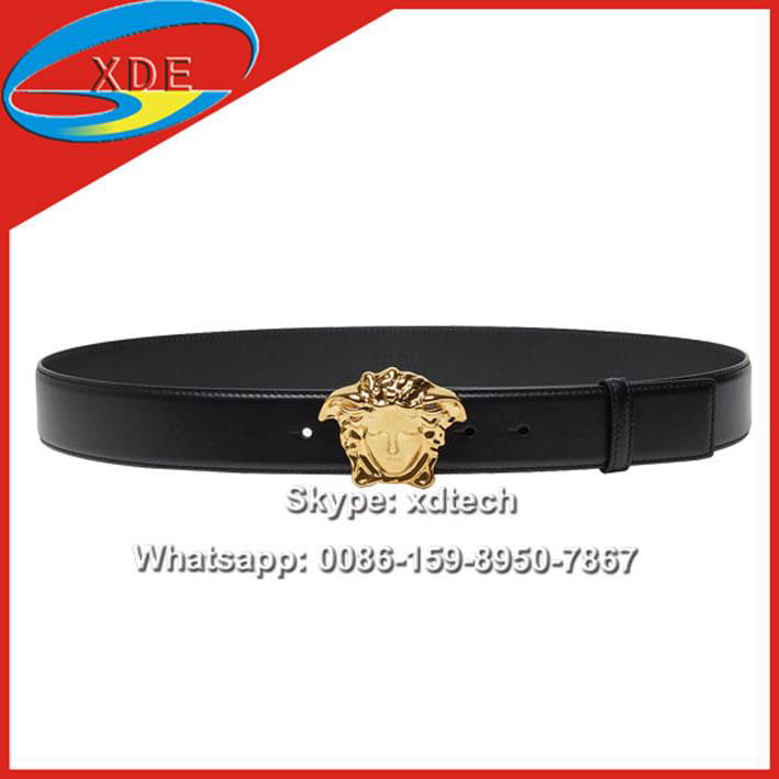         Belts, Head Logo Buckle Leather Belts