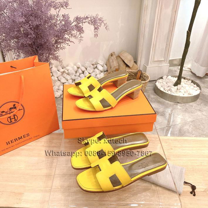 Hermès Sandals Oran Sandals High Heels Flat Slides All Colors Avaliable