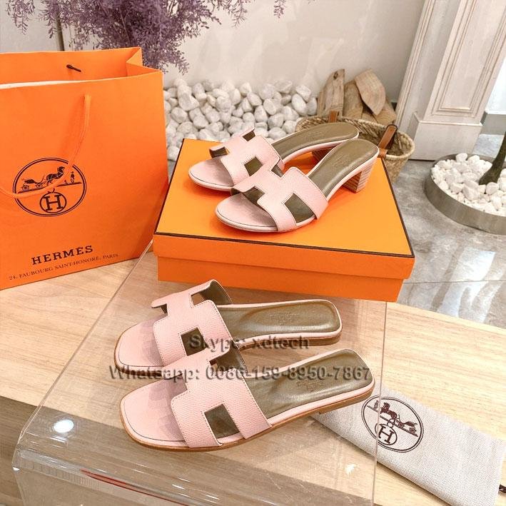 Hermès Sandals Oran Sandals High Heels Flat Slides All Colors Avaliable