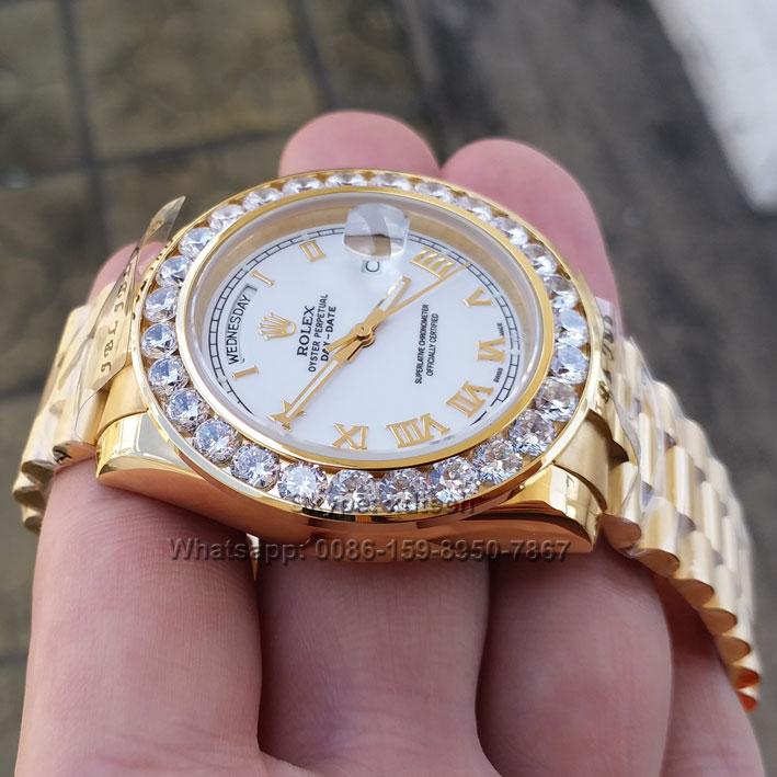 Rolex Wrists, Big Diamond Bezel Couple Wrists, All Colors 3