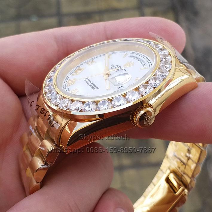 Rolex Wrists, Big Diamond Bezel Couple Wrists, All Colors 4