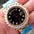 Big Diamond Bezel Couple Wrists