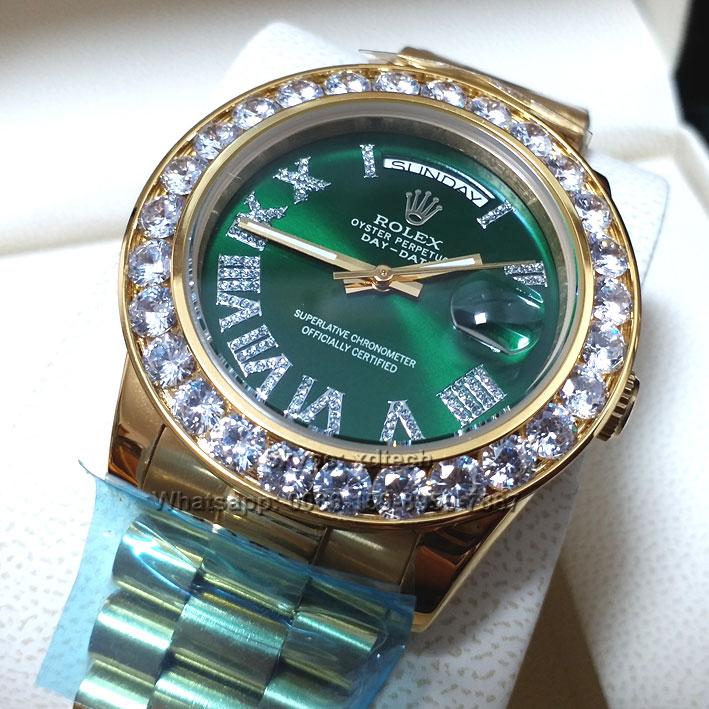 Rolex Wrists, Big Diamond Bezel Couple Wrists, All Colors