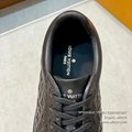 Louis Vuitton Sneakers Monogram Writing Black and White TPU Shoes Sole