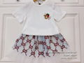 Beautiful Kids Skirts, Children Dress, White T-Shirt 8