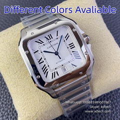 Cartier Sandos High Quality Steel or Leather Strapes Different Colors Avaliable 