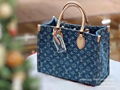 Louis Vuitton OnTheGo Totes, Louis Vuitton Handbags, Jeans Design