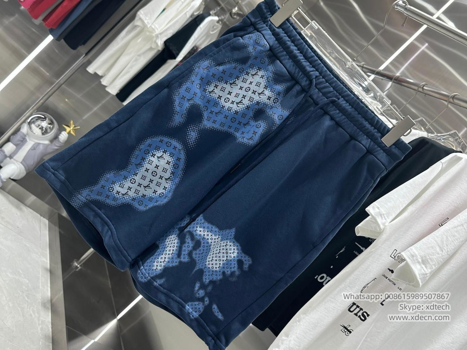 Louis Vuitton Shorts, Dark Blue, Monogram, Men Shorts