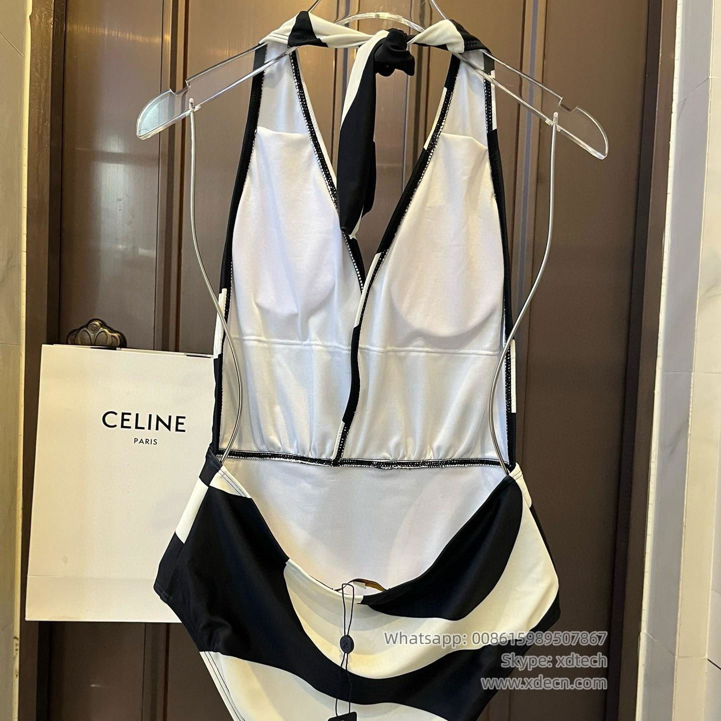               Swimsuits, One-Piece Swimsuits, White Black 2