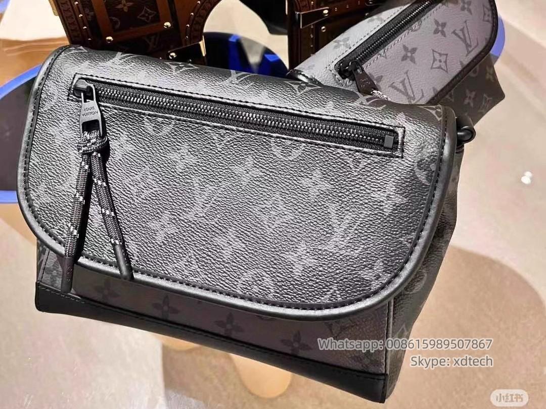 Louis Vuitton Bags, Pulse Messenger, Monogram Eclipse