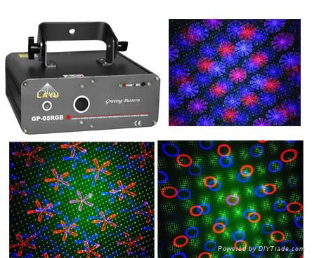 RGB grating pattern laser